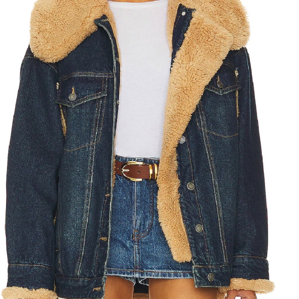 REVOLVE / FREE PEOPLE / WE THE FREE HOLLY COZY DENIM JACKET